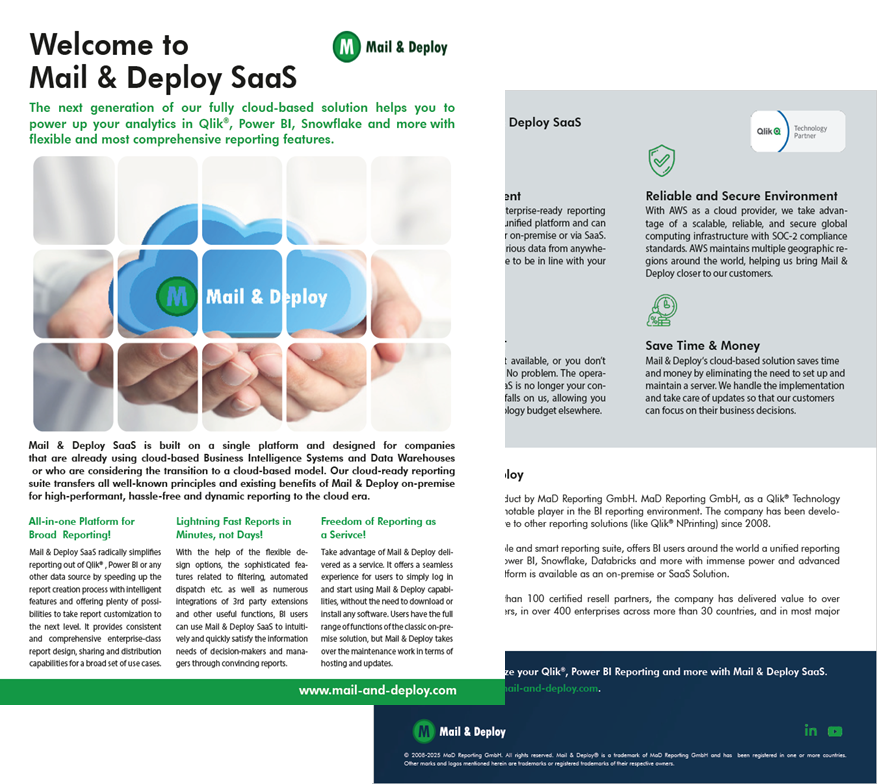 Cover of the Mail & Deploy SaaS factsheet