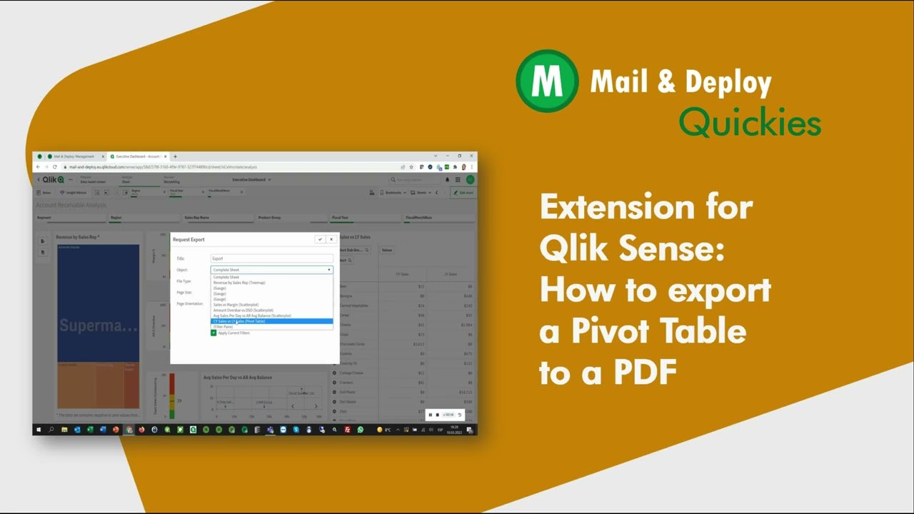 How to export a Pivot Table to a PDF