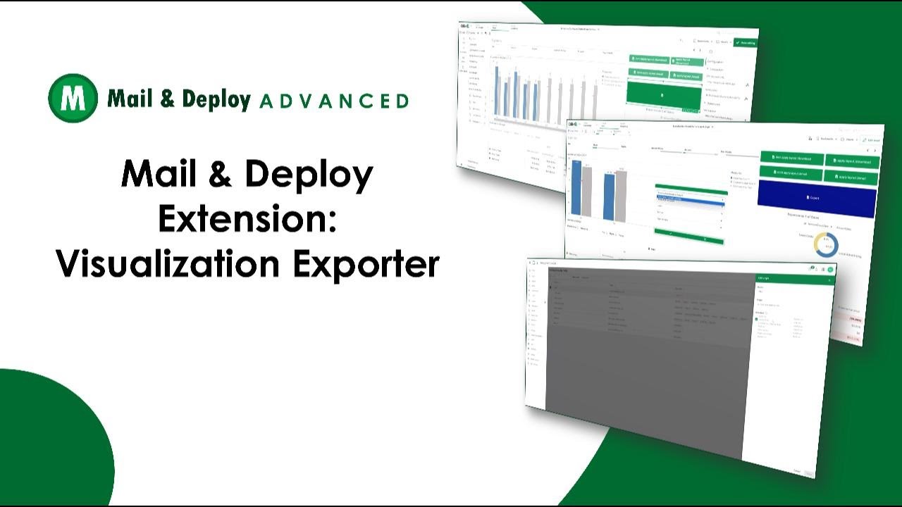 How to use the Visualization Exporter in Mail & Deploy