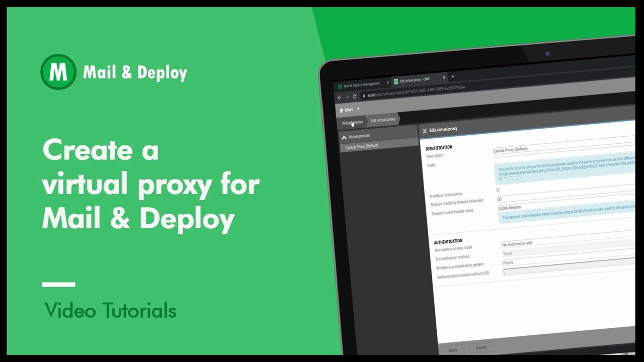 How to create a virtual proxy for Mail & Deploy