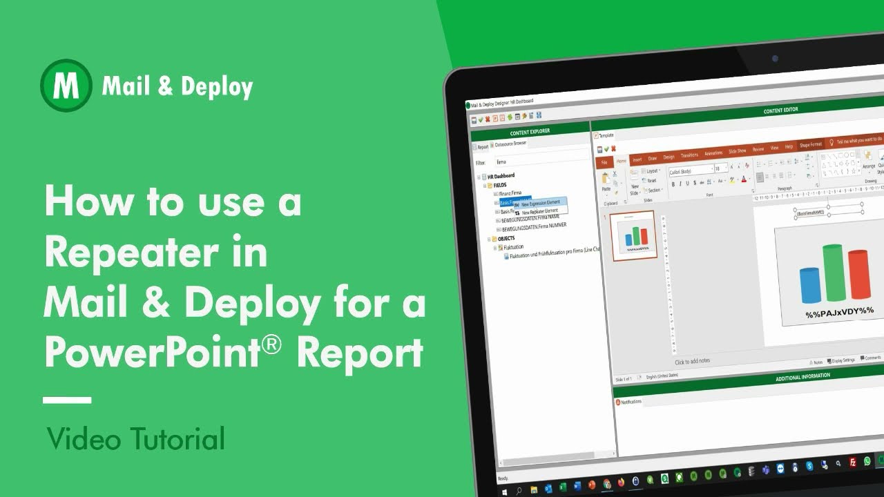 How to use Repeaters in Mail & Deploy for a Microsoft PowerPoint Report