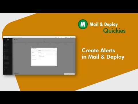 Create Alerts in Mail & Deploy