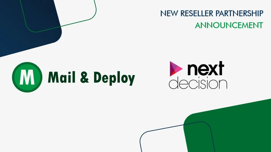 Parntership announcement Mail & Deploy and Next Decision