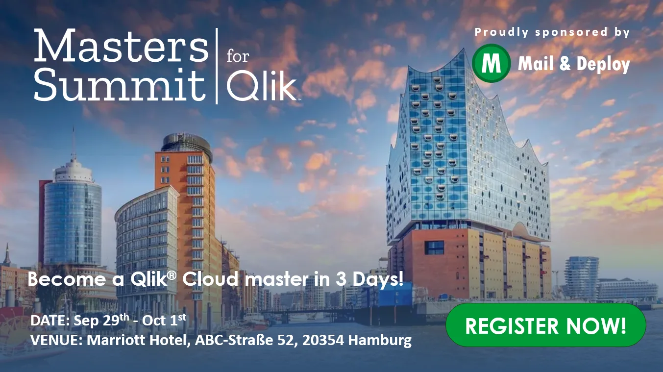 ¡El Masters Summit for Qlik 2025 llega a Hamburgo!