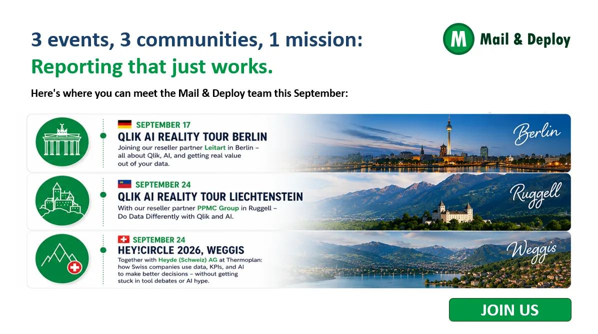 3 Events, 3 Communities, 1 Mission: Reporting That Just Works