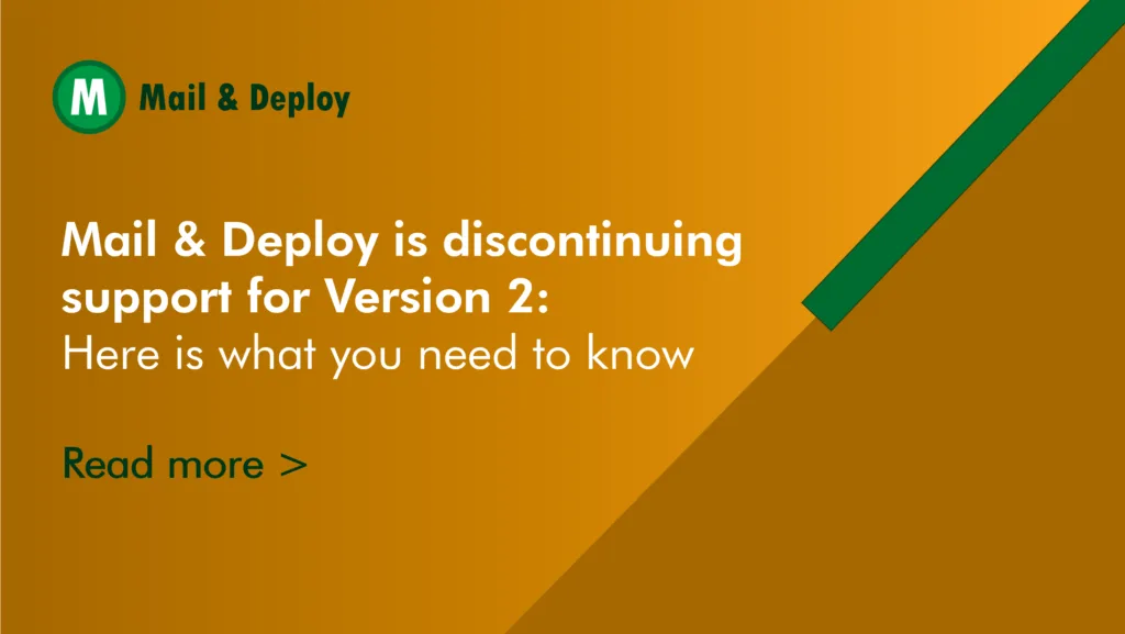 Discontinuing support for Version 2