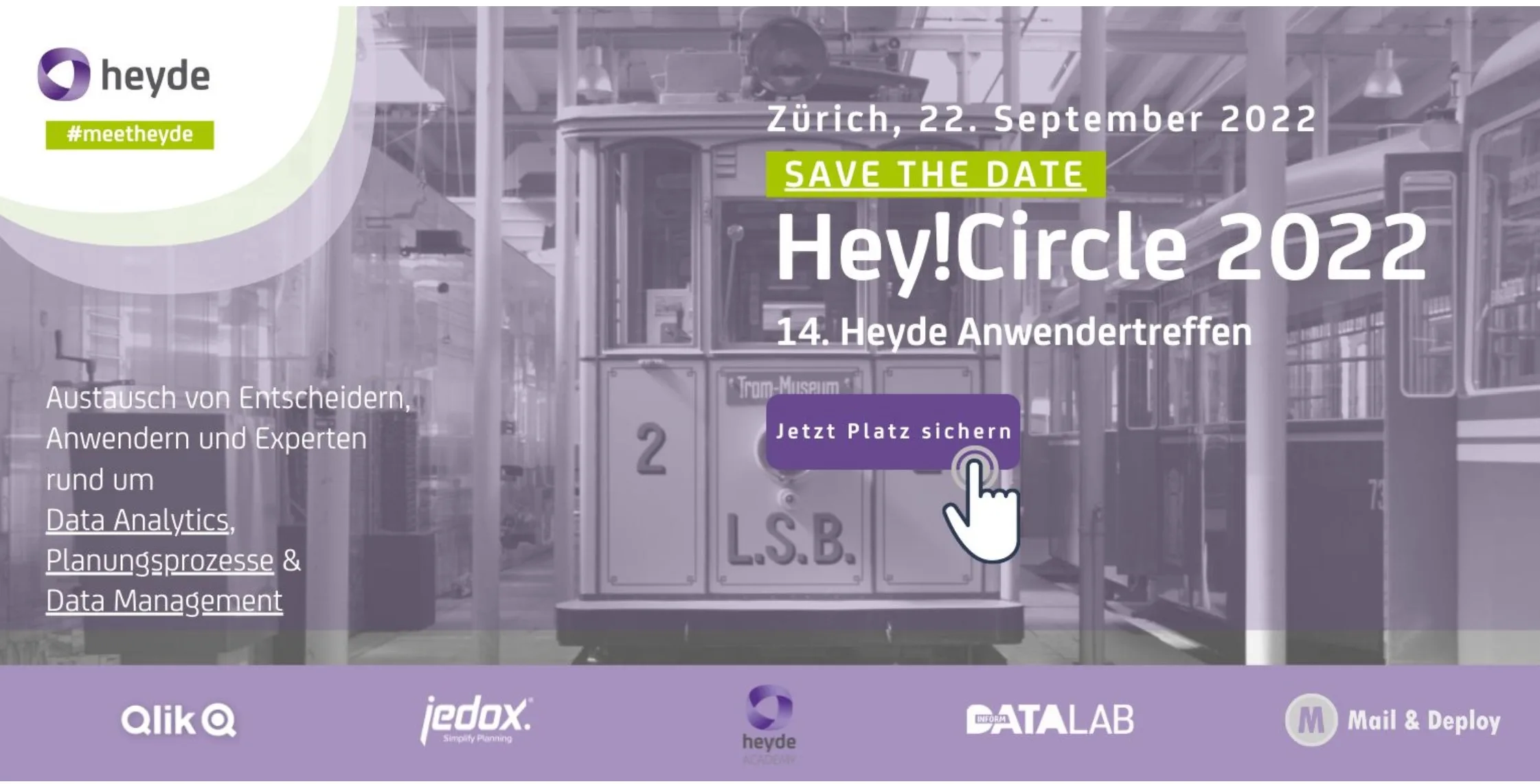 Save the Date for HEY!Circle 2022 on September 22nd in Zurich