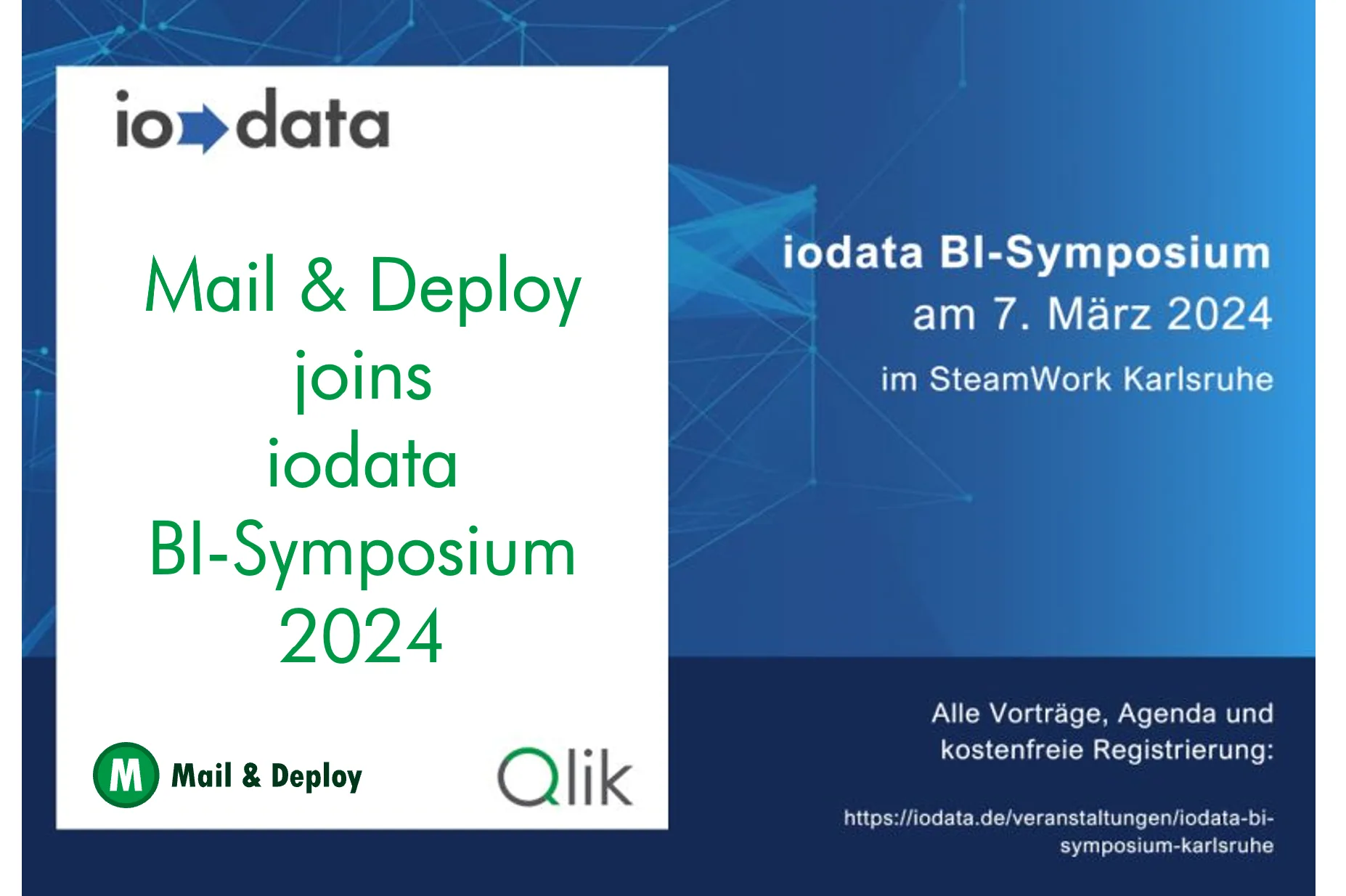 Mail & Deploy partecipa al iodata BI-Symposium 2024: adozione di soluzioni data-driven e innovazioni Qlik