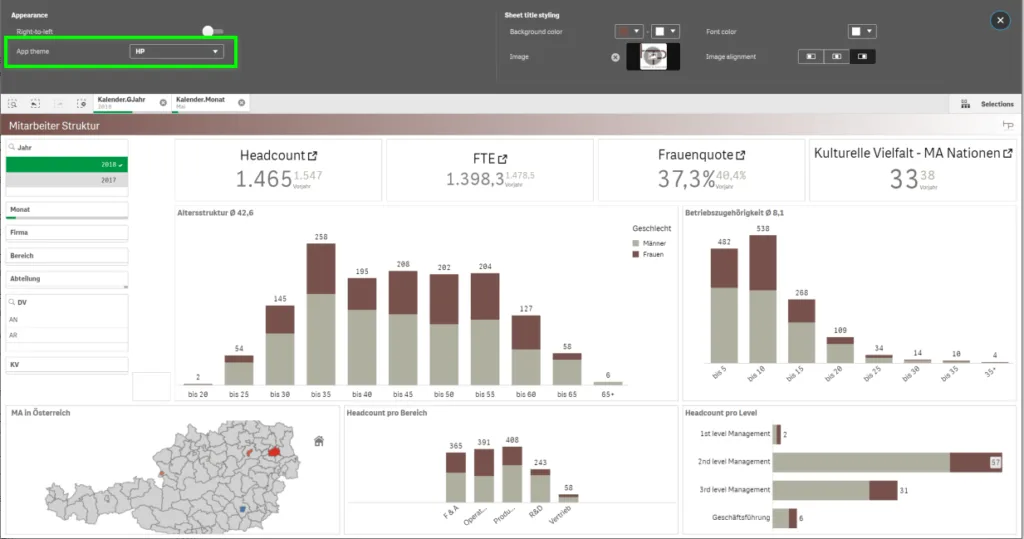 Qlik Sense Themes app